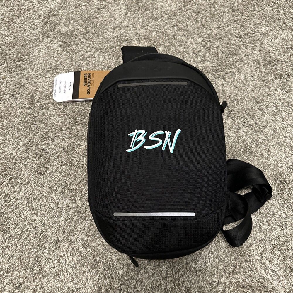 NOMATIC Navigator 6L BSN Sling Black Commuter Bag, RFID Blocking NWT